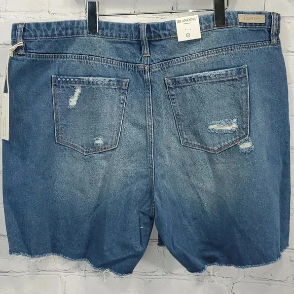 Blank NYC Ground Rules Denim Shorts Women’s Size 20W NWT - Picture 6 of 13